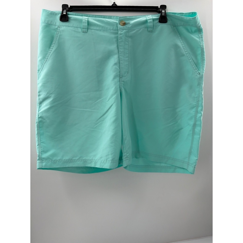 Columbia Omni-Shield Mens Shorts Size 40 Mint Green Advanced Repellency Hiking